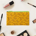 Mustard Yellow Monarch Butterflies Cosmetic Bag (XS) Front