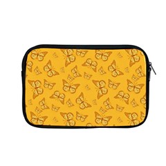 Mustard Yellow Monarch Butterflies Apple Macbook Pro 13  Zipper Case by SpinnyChairDesigns