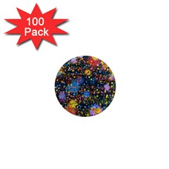 Abstract Paint Splatters 1  Mini Magnets (100 Pack)  by SpinnyChairDesigns