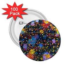 Abstract Paint Splatters 2 25  Buttons (100 Pack)  by SpinnyChairDesigns