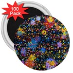 Abstract Paint Splatters 3  Magnets (100 pack) Front