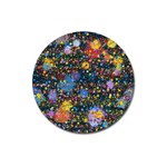 Abstract Paint Splatters Magnet 3  (Round) Front