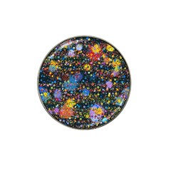 Abstract Paint Splatters Hat Clip Ball Marker (10 Pack) by SpinnyChairDesigns