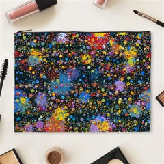 Abstract Paint Splatters Cosmetic Bag (xl) by SpinnyChairDesigns