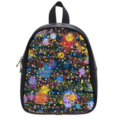 Abstract Paint Splatters School Bag (small) by SpinnyChairDesigns