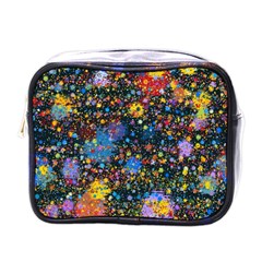 Abstract Paint Splatters Mini Toiletries Bag (one Side) by SpinnyChairDesigns