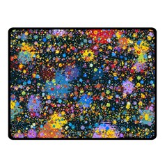 Abstract Paint Splatters Fleece Blanket (small) by SpinnyChairDesigns