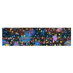 Abstract Paint Splatters Satin Scarf (Oblong) Front