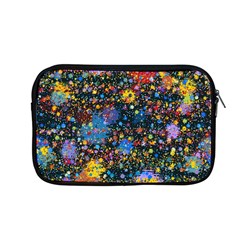 Abstract Paint Splatters Apple Macbook Pro 13  Zipper Case by SpinnyChairDesigns