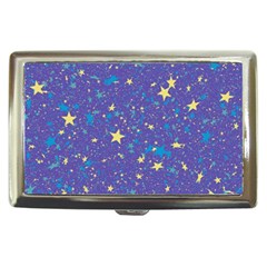 Starry Night Purple Cigarette Money Case by SpinnyChairDesigns