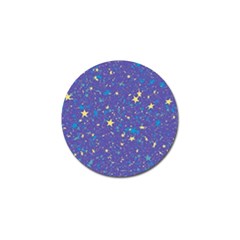 Starry Night Purple Golf Ball Marker by SpinnyChairDesigns