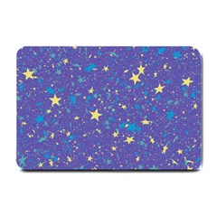 Starry Night Purple Small Doormat  by SpinnyChairDesigns