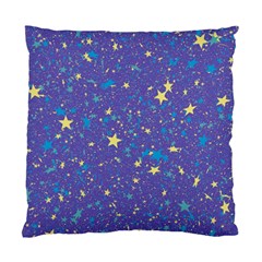 Starry Night Purple Standard Cushion Case (one Side) by SpinnyChairDesigns