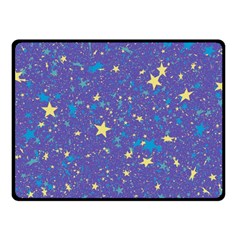 Starry Night Purple Fleece Blanket (small) by SpinnyChairDesigns