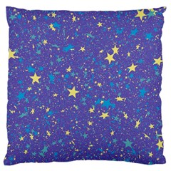 Starry Night Purple Large Cushion Case (two Sides) by SpinnyChairDesigns