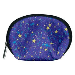 Starry Night Purple Accessory Pouch (medium) by SpinnyChairDesigns