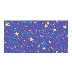 Starry Night Purple Satin Wrap by SpinnyChairDesigns