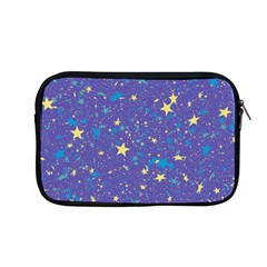 Starry Night Purple Apple Macbook Pro 13  Zipper Case by SpinnyChairDesigns