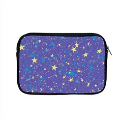 Starry Night Purple Apple Macbook Pro 15  Zipper Case by SpinnyChairDesigns