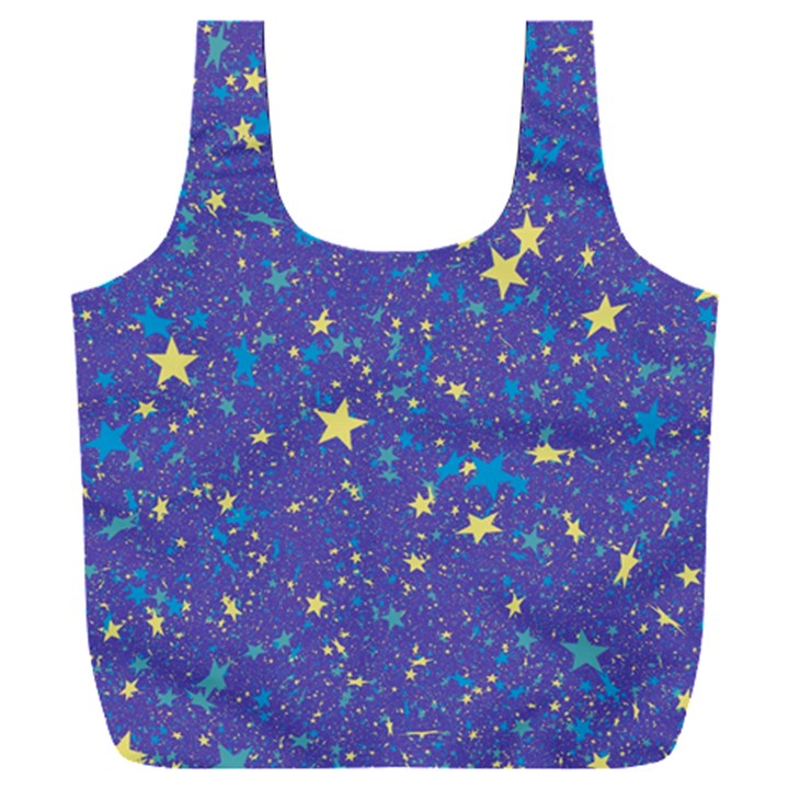 Starry Night Purple Full Print Recycle Bag (XXXL)