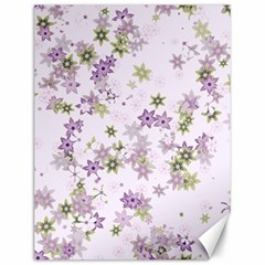 Purple Wildflower Print Canvas 12  X 16  by SpinnyChairDesigns