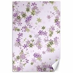 Purple Wildflower Print Canvas 20  X 30  by SpinnyChairDesigns