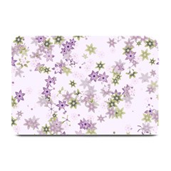 Purple Wildflower Print Plate Mats by SpinnyChairDesigns