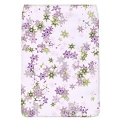 Purple Wildflower Print Removable Flap Cover (l) by SpinnyChairDesigns