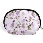 Purple Wildflower Print Accessory Pouch (Medium) Front