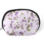 Purple Wildflower Print Accessory Pouch (Medium) Back