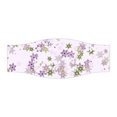 Purple Wildflower Print Stretchable Headband by SpinnyChairDesigns