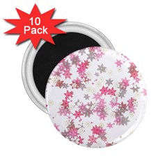 Pink Wildflower Print 2 25  Magnets (10 Pack)  by SpinnyChairDesigns