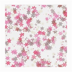 Pink Wildflower Print Medium Glasses Cloth by SpinnyChairDesigns