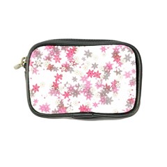 Pink Wildflower Print Coin Purse by SpinnyChairDesigns