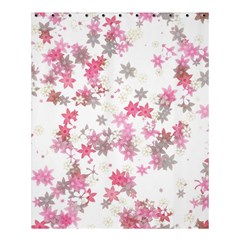 Pink Wildflower Print Shower Curtain 60  X 72  (medium)  by SpinnyChairDesigns