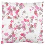 Pink Wildflower Print Large Cushion Case (One Side) Front