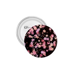 Pink Lilies On Black 1 75  Buttons by SpinnyChairDesigns