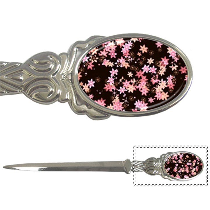 Pink Lilies on Black Letter Opener