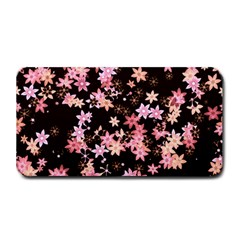 Pink Lilies On Black Medium Bar Mats by SpinnyChairDesigns