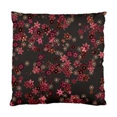 Pink Wine Floral Print Standard Cushion Case (one Side) by SpinnyChairDesigns