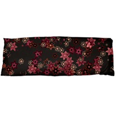 Pink Wine Floral Print Body Pillow Case (dakimakura) by SpinnyChairDesigns