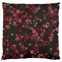 Pink Wine Floral Print Standard Flano Cushion Case (one Side) by SpinnyChairDesigns