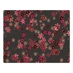 Pink Wine Floral Print Double Sided Flano Blanket (large)  by SpinnyChairDesigns