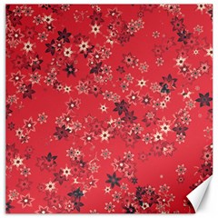 Red Wildflower Floral Print Canvas 20  X 20  by SpinnyChairDesigns