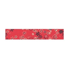 Red Wildflower Floral Print Flano Scarf (mini) by SpinnyChairDesigns