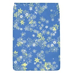 Yellow Flowers On Blue Removable Flap Cover (s) by SpinnyChairDesigns