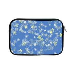 Yellow Flowers On Blue Apple Ipad Mini Zipper Cases by SpinnyChairDesigns