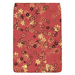 Gold And Rust Floral Print Removable Flap Cover (s) by SpinnyChairDesigns