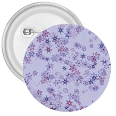 Pastel Purple Floral Pattern 3  Buttons by SpinnyChairDesigns