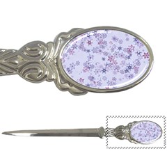 Pastel Purple Floral Pattern Letter Opener by SpinnyChairDesigns